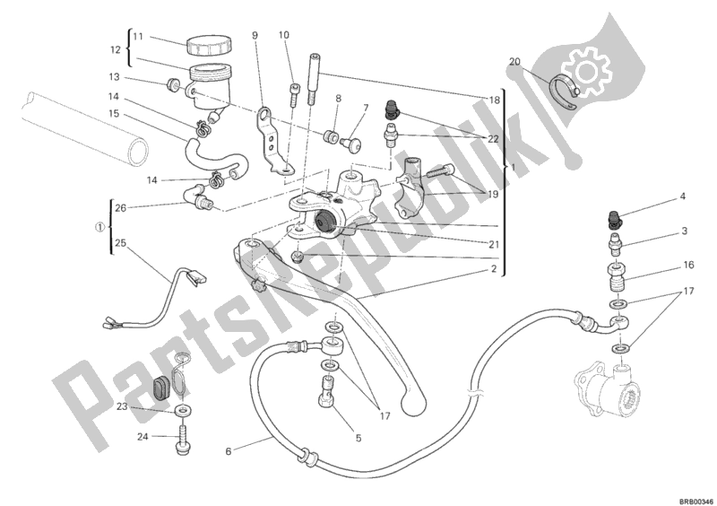 Wszystkie części do Pompa Sprz? G? A Ducati Monster 1100 EVO ABS USA 2013